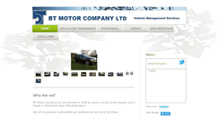 Desktop Screenshot of btmotorcompany.co.uk